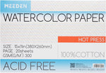 MEEDEN Watercolor Paper Block - 100% Cotton Watercolor Paper Pad of 20 Sheets, 140lb/300gsm, Acid-Free Art Paper for Watercolor, Gouache, Ink and More, 16" x 12" Cold Press - Image 10