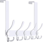 WEBI Over The Door Hook Door Hanger Hook Rack with 5 Tri Hooks for Hanging Coats, Door Towel Rack Door Coat Hanger Over Door Coat Rack for Behind Back of Bathroom,Black,2 Packs - Image 14