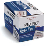 Medique Medi-First Alcohol Skin Prep Pads 50 count box front view