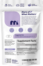 Micro Ingredients Magnesium Citrate package back panel