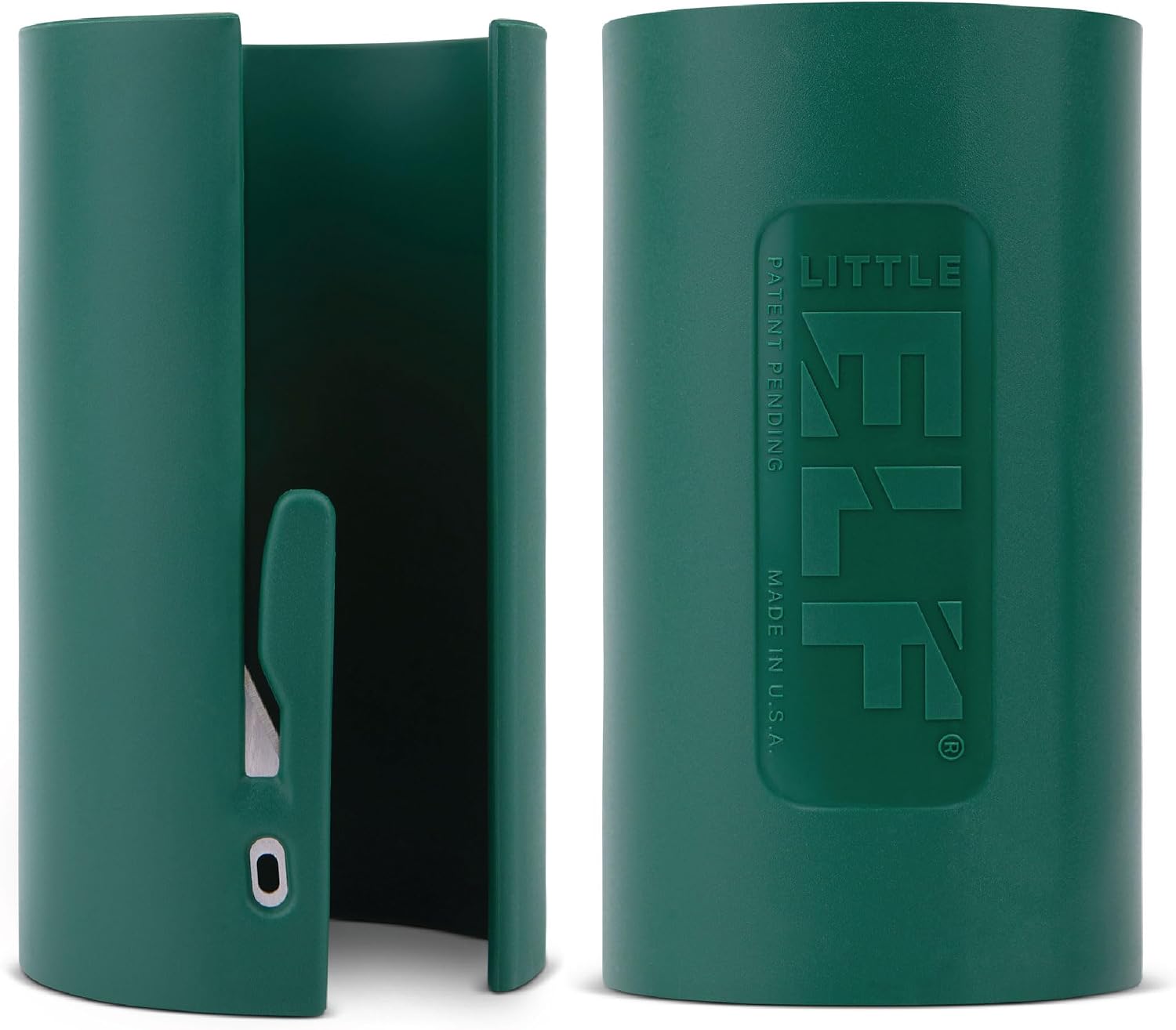Little ELF Wrapping Paper Cutter (2-Pack) | As seen on Shark Tank | Made in USA | Green | Holiday Gift Wrap Paper Roll Holder and Cutter - Image 1