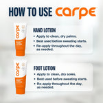 Carpe Sweat Absorbing Hand and Foot Lotion Bundle, Eucalyptus - 6 Pack - Image 7