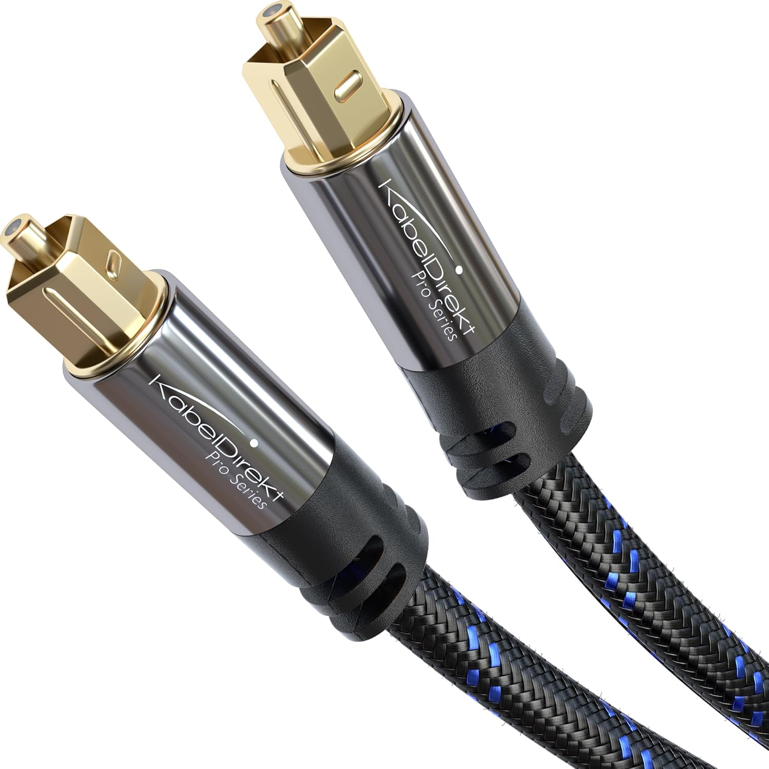KabelDirekt 6ft TOSLINK optical audio cable front view