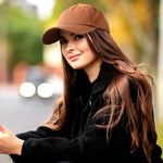 Lvaiz Womens Satin Lined Baseball Cap curved brim detail