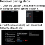 Demonstration of the pairing software interface on desktop screen