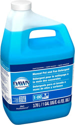 Dawn commercial dish soap blue liquid texture display