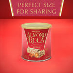 Brown and Haley Almond Roca toffee candy showing nut coating close up