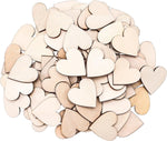 Teaaha wooden hearts front view showing bulk pack