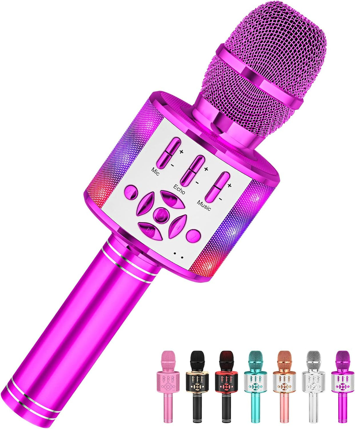 Amazmic Toys for Girls, Kids Karaoke Microphone Toddler Microphone for Kids with Lights, Birthday Gift for Girls, Boys Toy Age 3 4 5 6 7 8 9 10-14+(Pinkcolor) - Image 15