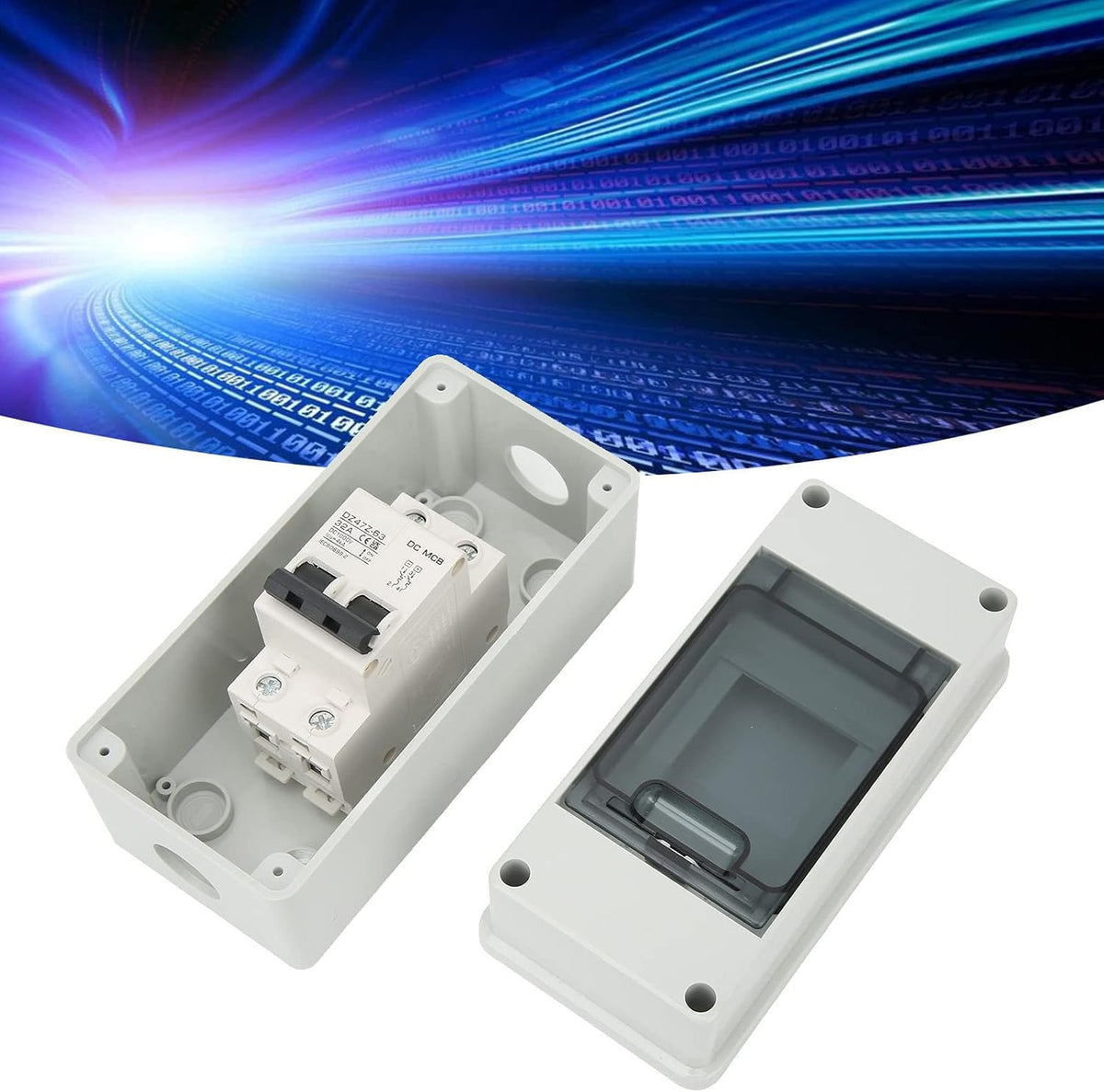 flexman 2 pole miniature circuit breaker side profile