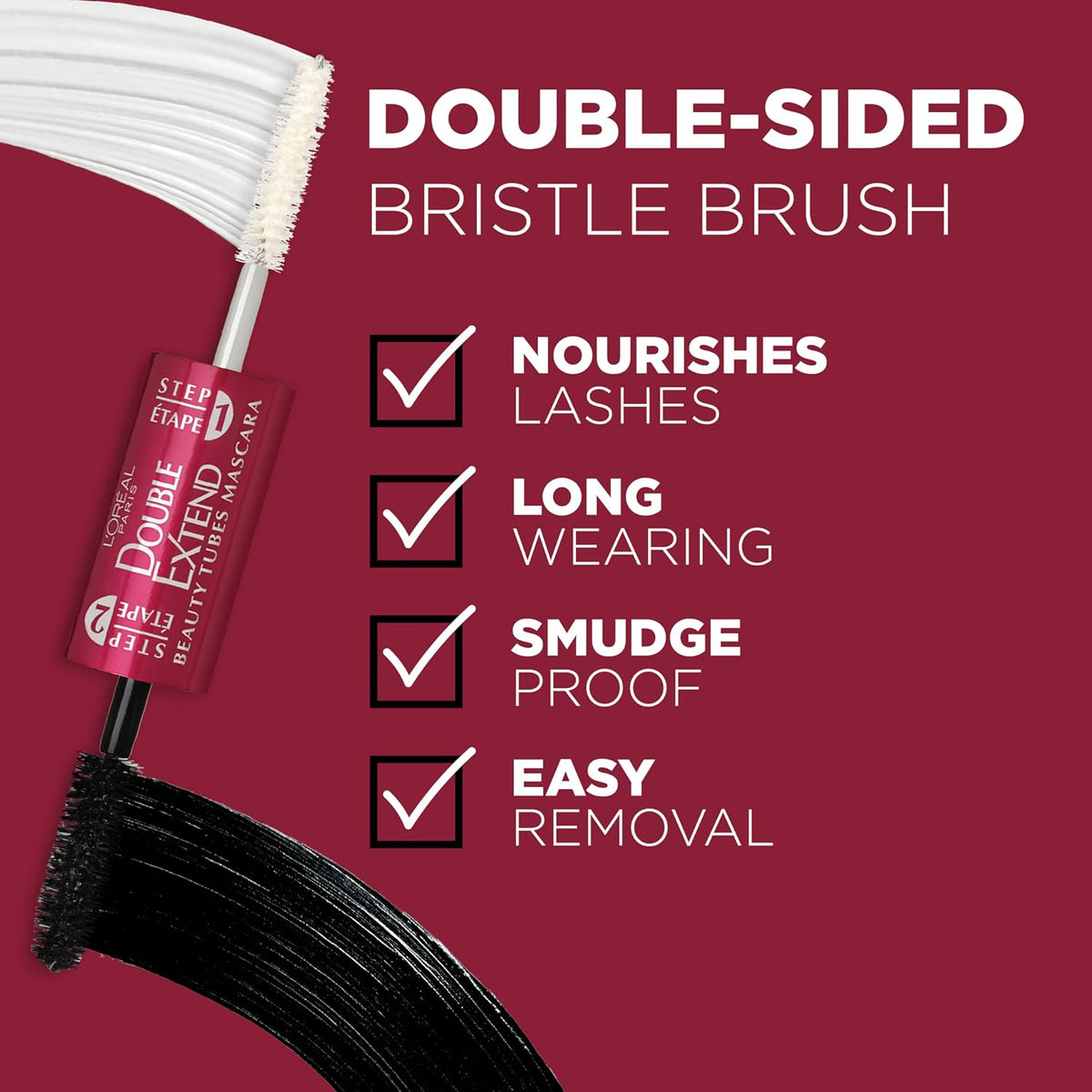 L'Oreal Paris Double Extend Tubing Mascara step 1 nourishing base coat
