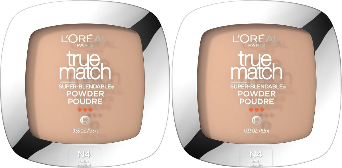 L'Oreal Paris True Match Super Blendable Oil Free Powder Foundation, W2 Light, 0.33 oz, Packaging May Vary - Image 14