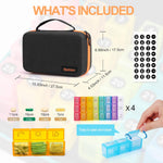 Bjabtan vitamin and supplement organizer showing removable daily pill containers