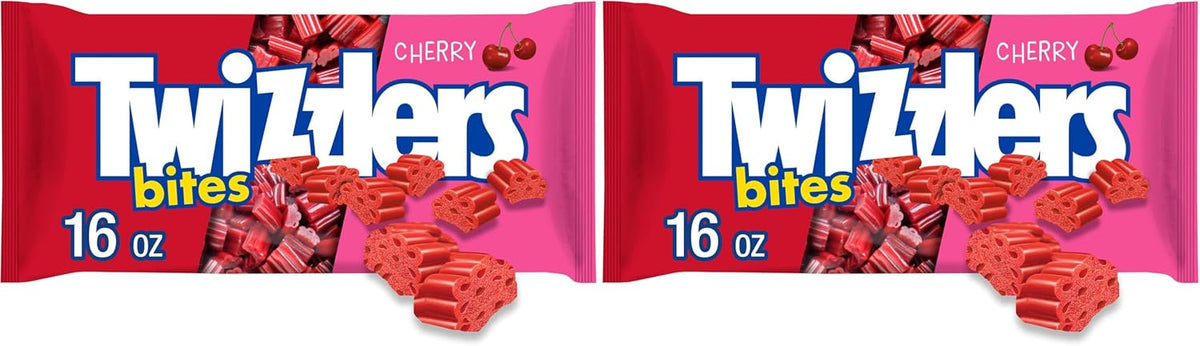 TWIZZLERS Bites Cherry Flavored Licorice Style, Chewy Candy Bag, 16 oz - Image 9