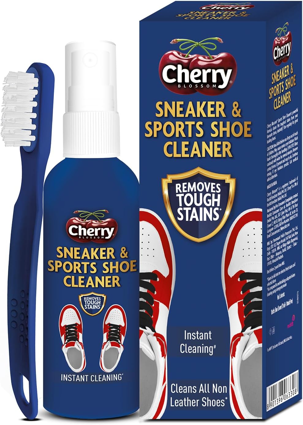 Cherry Blossom sports shoe cleaner front view bottle