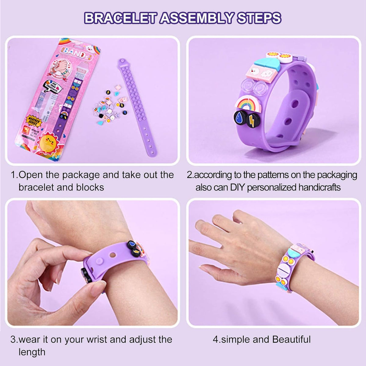 MEIEST 6 Packs Kids Jewelry Craft Bracelet,Sports Bracelet Making Kits,Custom Friendship Wristbands - Image 2