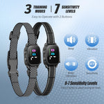Side profile of Yjwfhpu rechargeable anti bark collar with adjustable strap