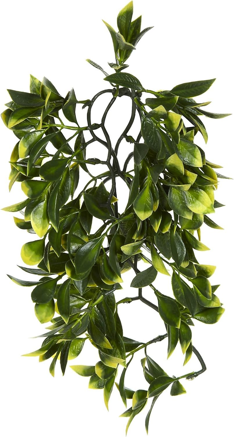 Small Mandarin plastic plant inside reptile enclosure