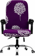 Computer Office Chair Covers for Stretch Universal Rotating Chair Desk Chairs ONLY Chair Covers (Black, Medium) - Image 9