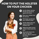 Hen Holster premium starter kit bird diaper instruction guide sizing