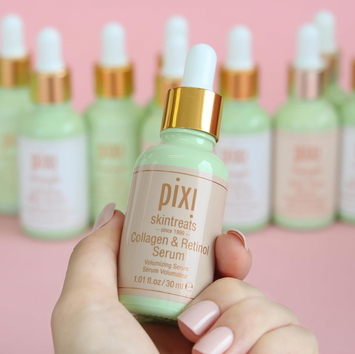 USA imported Pixi skincare collection showcasing the premium vegan and paraben free anti wrinkle formula.