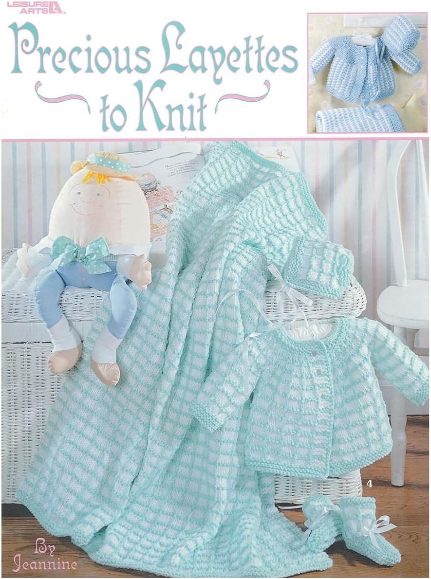 Leisure Arts Precious Layettes To Knit Knitting Book - Image 1