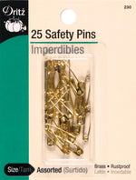 Dritz 1465 Safety Pins, Brass, Size 2 (35-Count) - Image 12