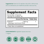 Dorado Nutrition Shatavari bottle showing hormone support benefits