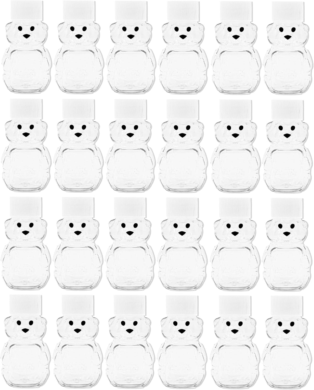 2 Ounce Honey Bears with Sealable Red Screw Top Lid - 24 Pack (2 oz. Bear, 24pk, Red) - Image 11