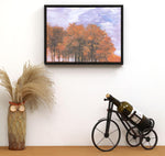 FOLKOR 9x12 black canvas frame back view mounting holes
