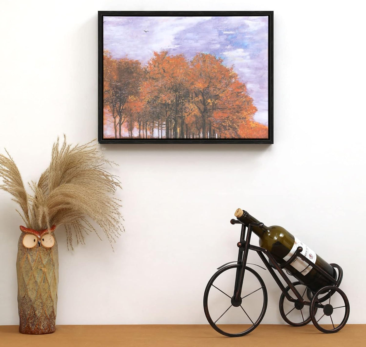 FOLKOR 9x12 black canvas frame back view mounting holes