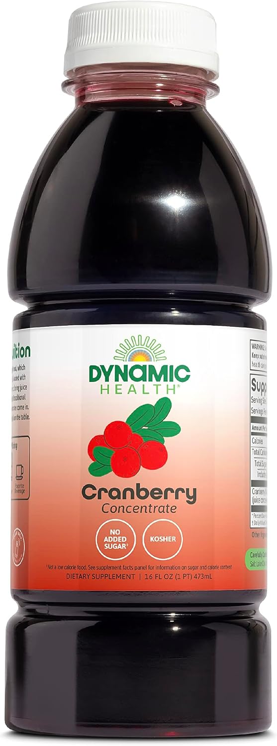 Dynamic Health cranberry juice concentrate lifestyle and mixing illustration