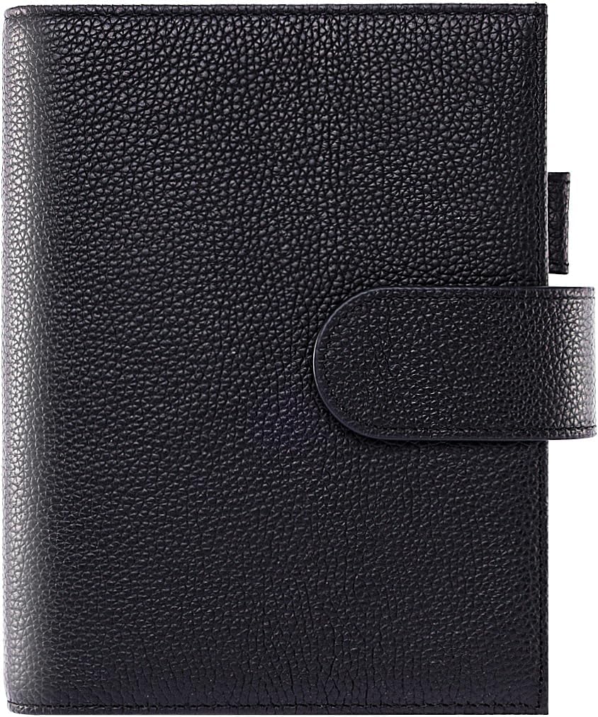 Genuine Leather Cover for A6 Notebooks, Fits Hobonichi Techo Original,Midori MD Planners, Leuchtturm1917 and Stalogy with Pen Loop, Card Slots, Side Pockets, Back Pocket and Bookmarks (Pink) - Image 12