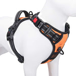 PHOEPET No Pull Dog Harness Medium Reflective Front Clip Vest with Handle,Adjustable 2 Metal Rings 3 Buckles,[Easy to Put on & Take Off](M, Orange) - Image 11