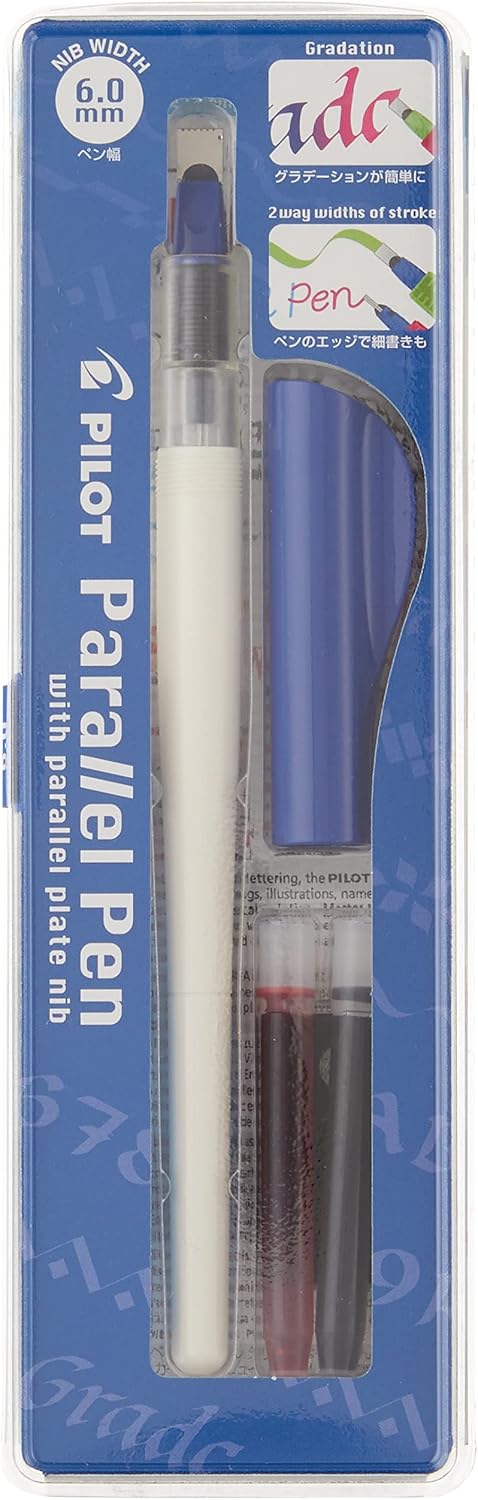 Pilot calligraphy pen dual plate structure detail