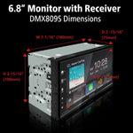 KENWOOD DMX809S eXcelon receiver showing Apple CarPlay interface