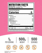 BulkSupplements pure aspartame sweetener gluten free powder back label details