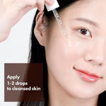 Liquid droplet texture of Tosowoong hyaluronic acid ampoule for face hydration