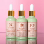 Back label view of Pixi Beauty Skintreats 30ml bottle showing usage directions and full ingredients list.