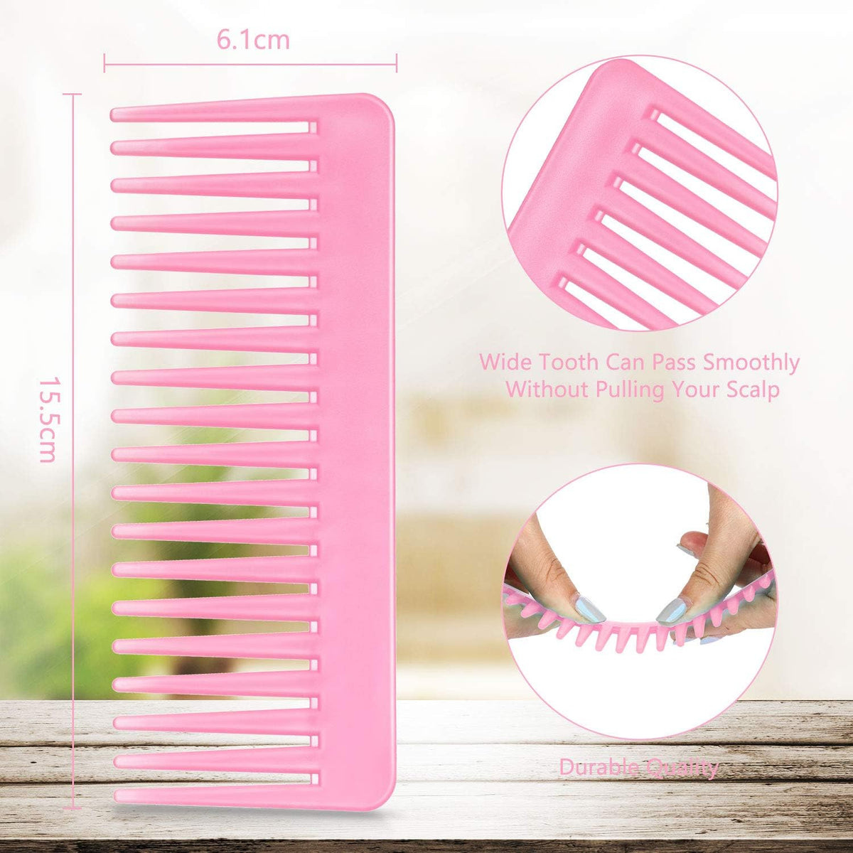 Patelai pink hair comb side profile