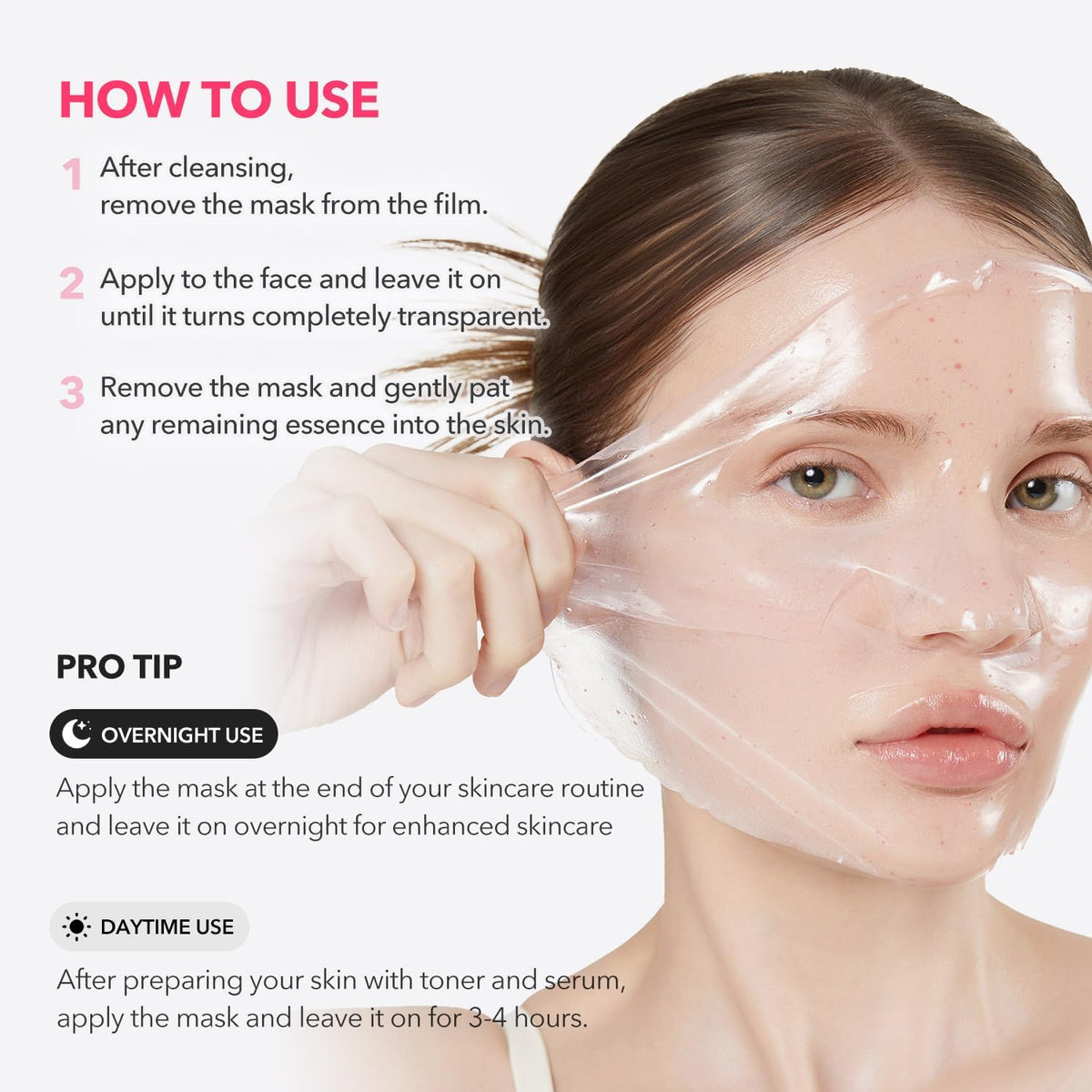 Aprilskin high purity tranexamic acid and collagen mask packaging details.