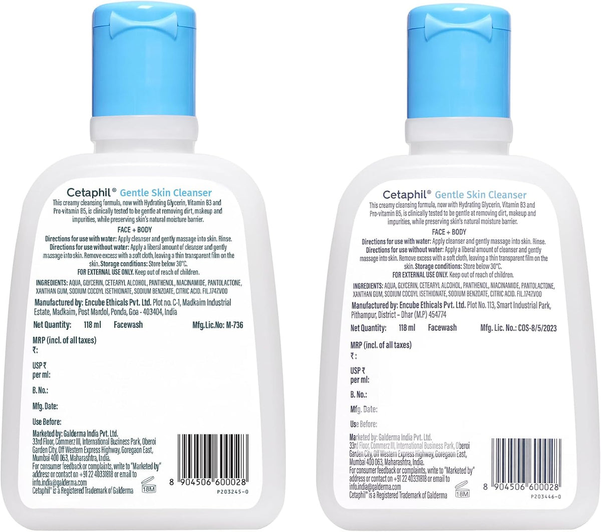Cetaphil Gentle Skin Hydrating Face Wash 118ml, Paraben Free, Sulphate-Free Gentle Skin Hydrating Cleanser with Niacinamide, Vitamin B5 for Dry to Normal, Sensitive Skin - Image 10