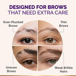 Nutraharmony peptide brow serum packaging back label details