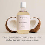 Deep Steep sulfate-free bubble bath close up of bottle