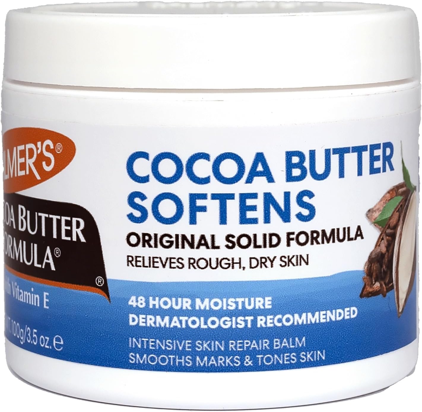 Palmer's cocoa butter formula solid jar front view skin care