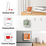 TempPro digital room thermometer packaging and unit