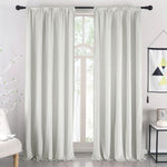 nanbowang Black Velvet Curtains - 52"x 54" Soft Rod Pocket Thermal Insulated Window Treatment for Bedroom Living Room Light Filtering Drapes 2 Panels - Image 10