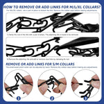 Durable swivel ring and interlocking links of professional dog training collar