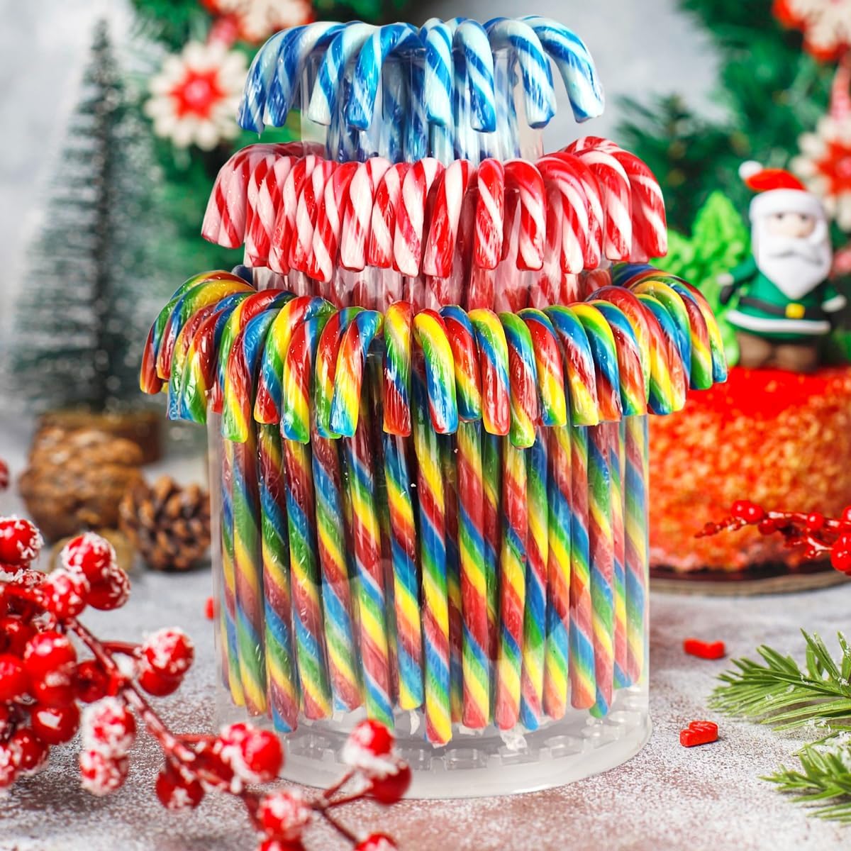 Yumzo bulk holiday sweets pack label displaying the verified ingredients list and nutritional facts.