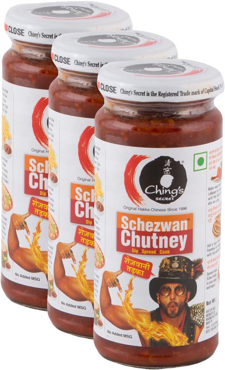 Ching's Secret More Combo - Schezwan Chutney, 250g (Pack of 3) Promo Pack - Image 1